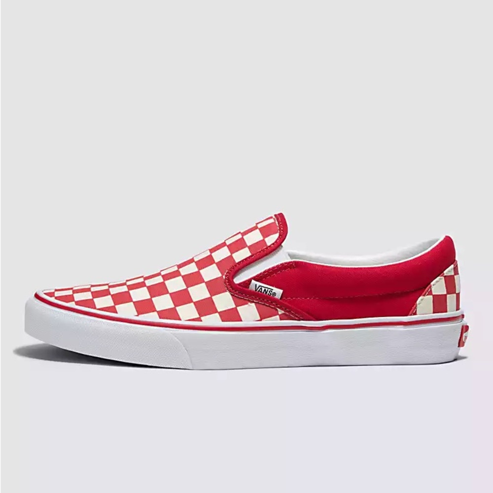 Vans Red Checkered Slip-On Sneakers